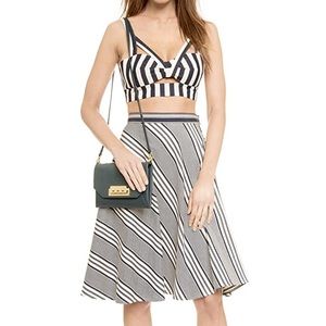 SHAKUHACHI stripe circle skirt - NWT - XS